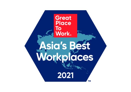 2021年版アジア地域における「働きがいのある会社」ベストカンパニーに選出されました
